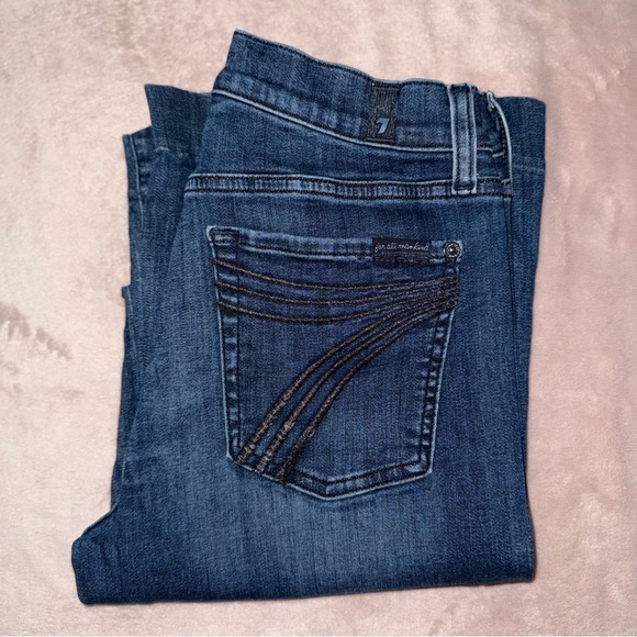 7 for all mankind dojo wide leg Jean size 27/L29/1/2 - Picture 1 of 15